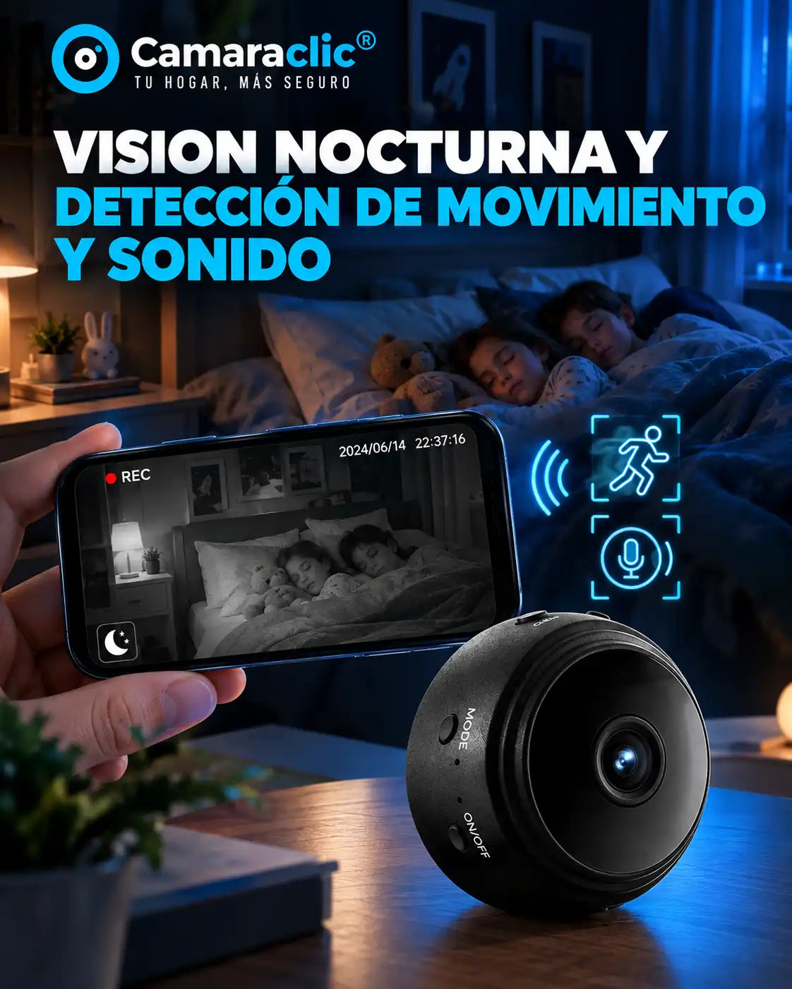 MINI CAMARA ESPIA: su testigo en HD, confiable, portátil y siempre listo, desarrollado en Estados Unidos.