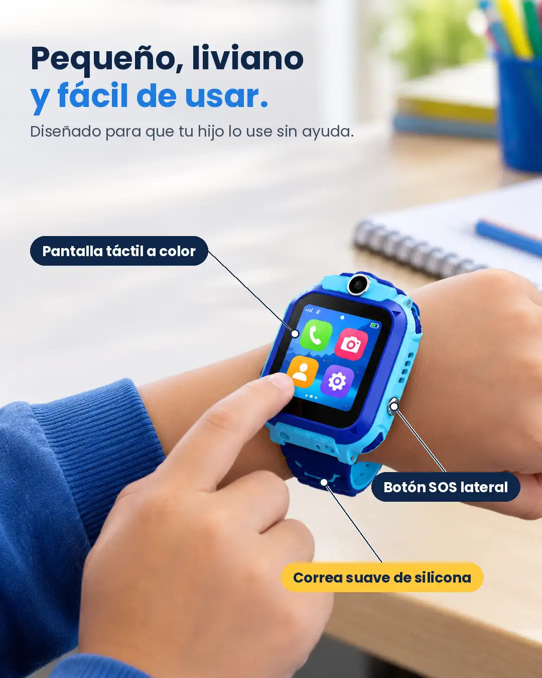 Pequeño, liviano y fácil de usar